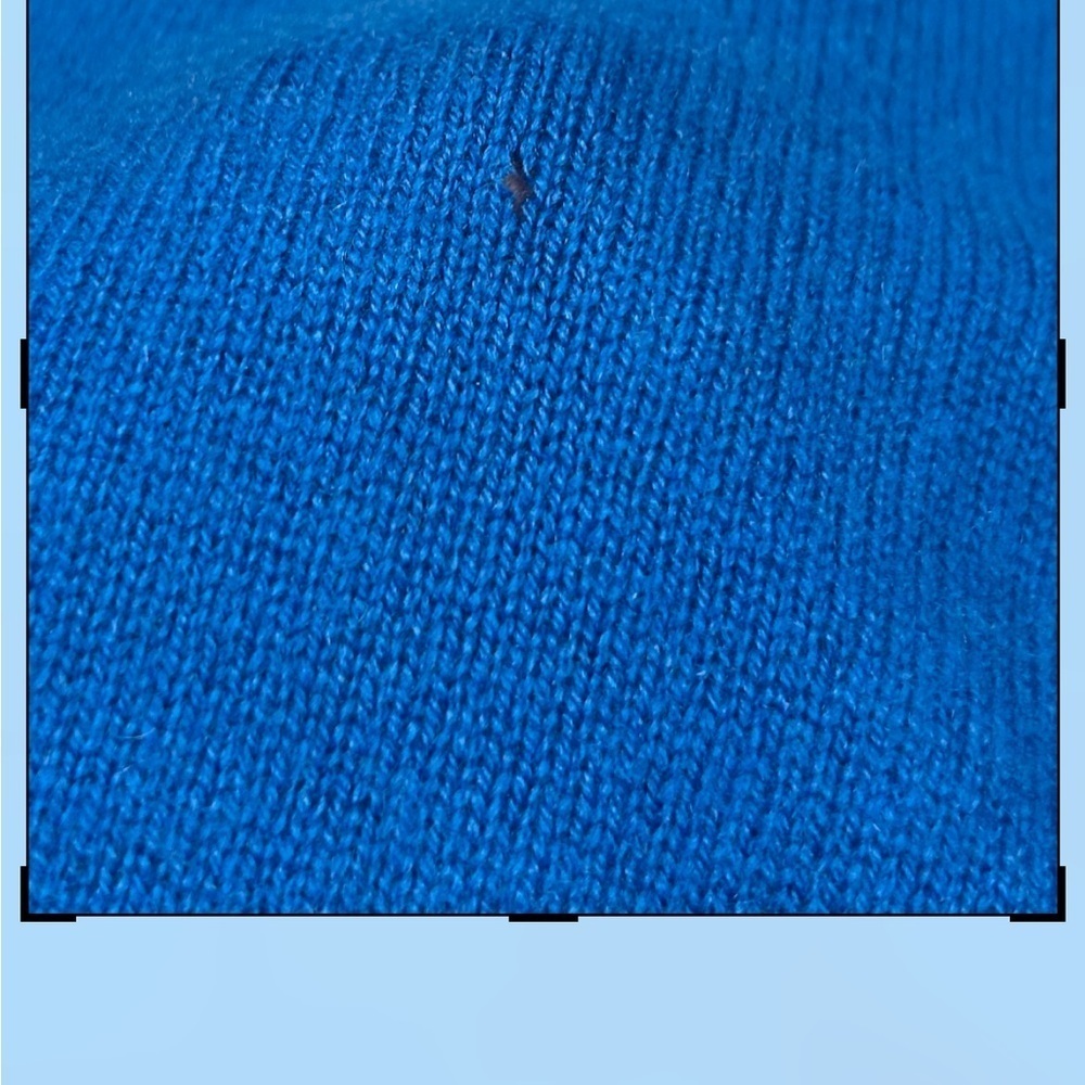 Alex Marie 100% Cashmere V-Neck Sweater Blue Size Medium - Picture 6 of 6